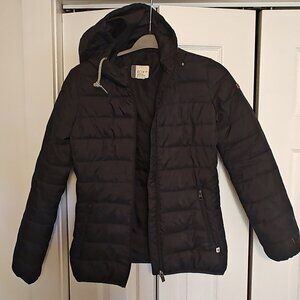 Roxy Forever Freely Hooded puffer jacket black size XS